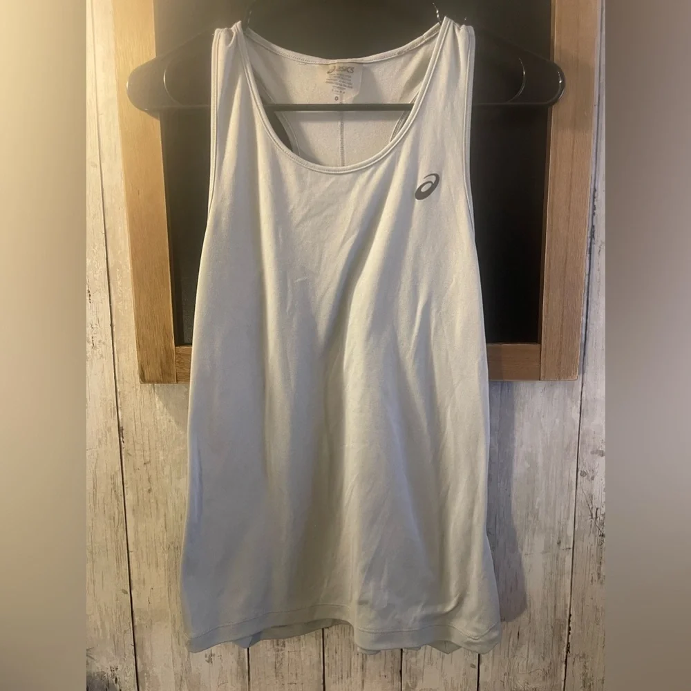 ASICS Small Gray Racerback Tank top - Picture 1 of 3